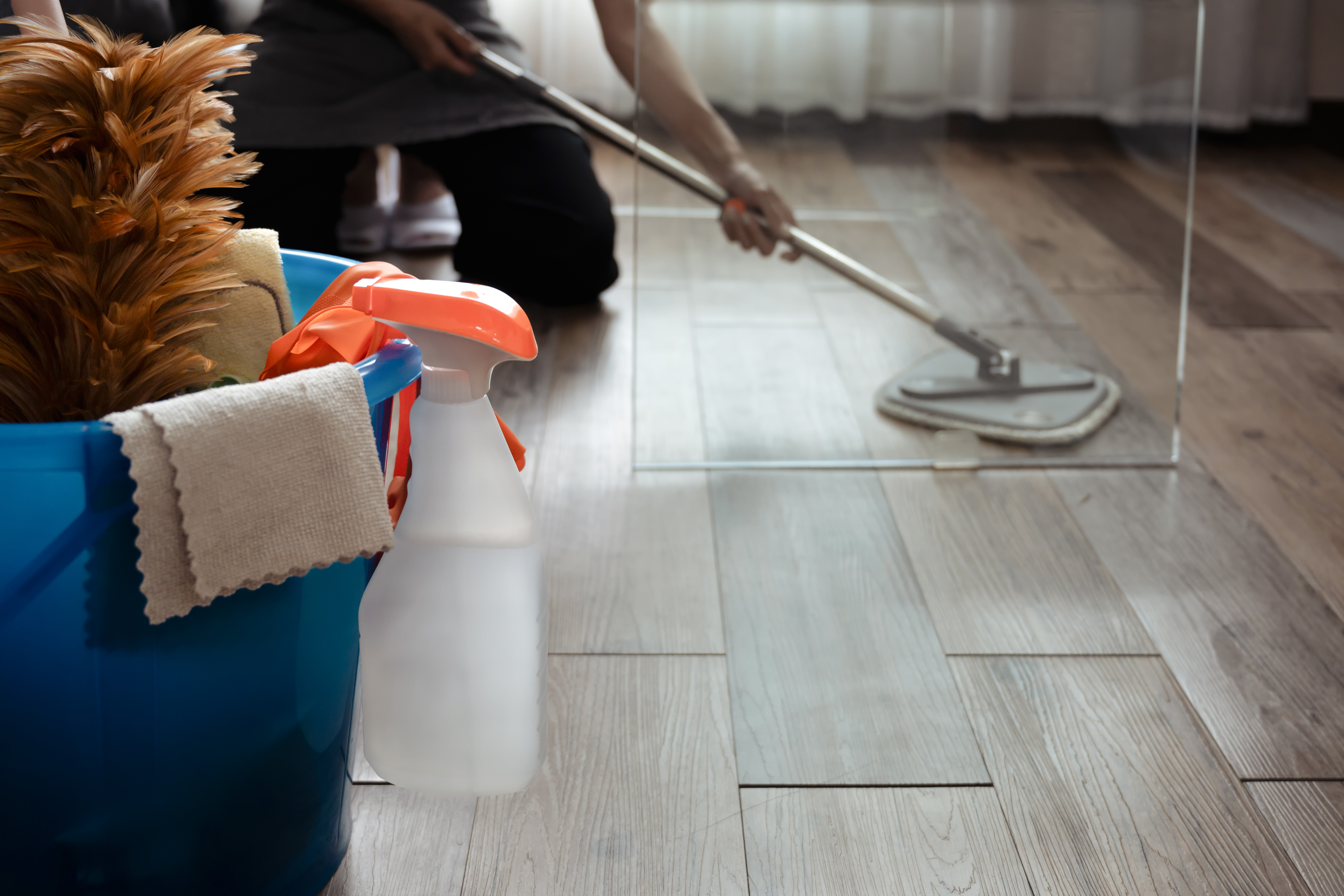 Vinyl Floor cleaning service